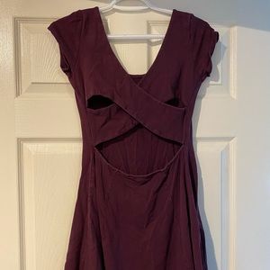 Maroon Skater Dress